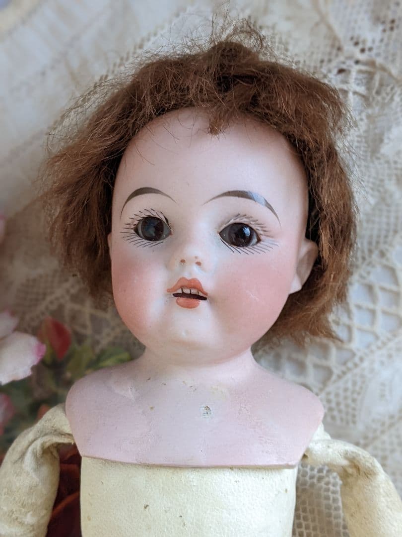 【c】アンティークビスクドール　ケストナー　約28cm