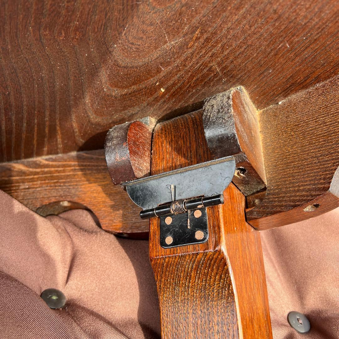 木製 折り畳座卓 センターテーブル ちゃぶ台 円卓 古家具 レトロ ヴィンテージ