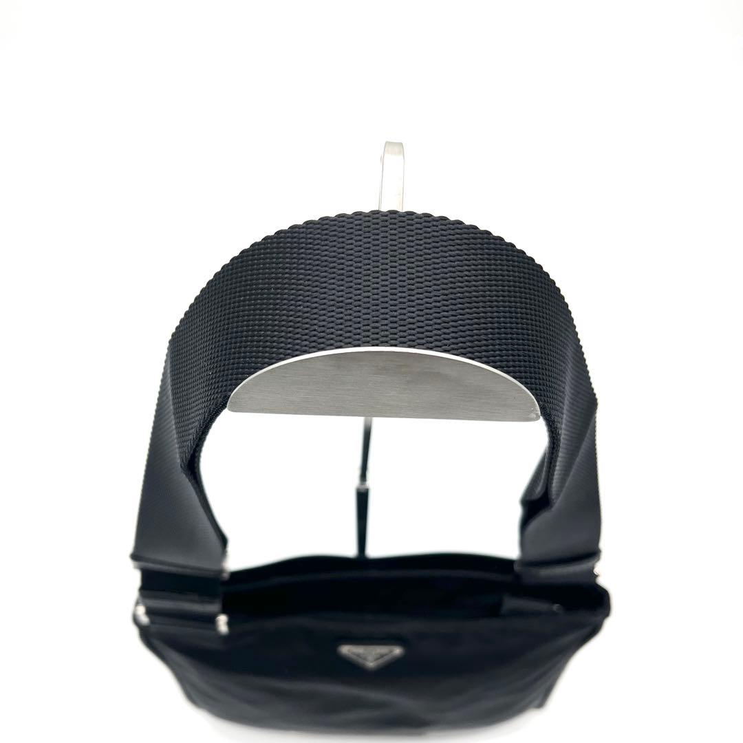 PRADAプラダ サコッシュ ショルダーバッグ テスート サフィアーノ ブラック