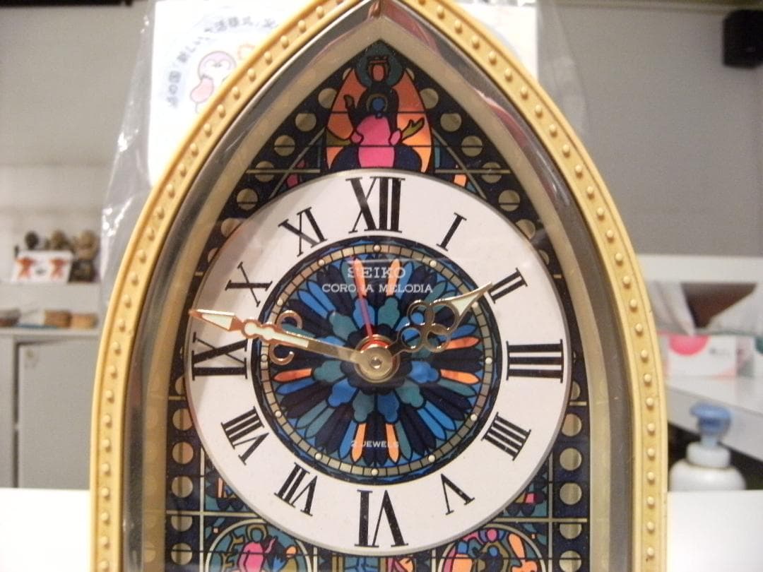 稼働品★昭和レトロ★80年代★日本製★当時物 セイコー オルゴール 目覚まし時計
