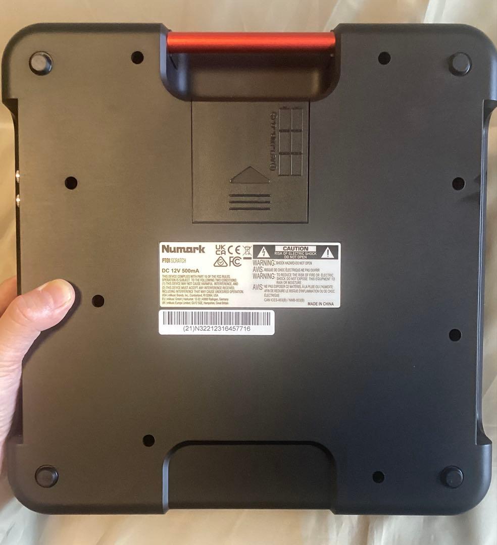 Numark PT01 Scratch + スクラッチ用カスタムフェーダー交換済