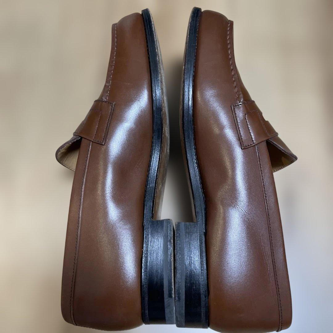 【美品】 J.M.WESTON 25.5 ブラウンレザー ローファー