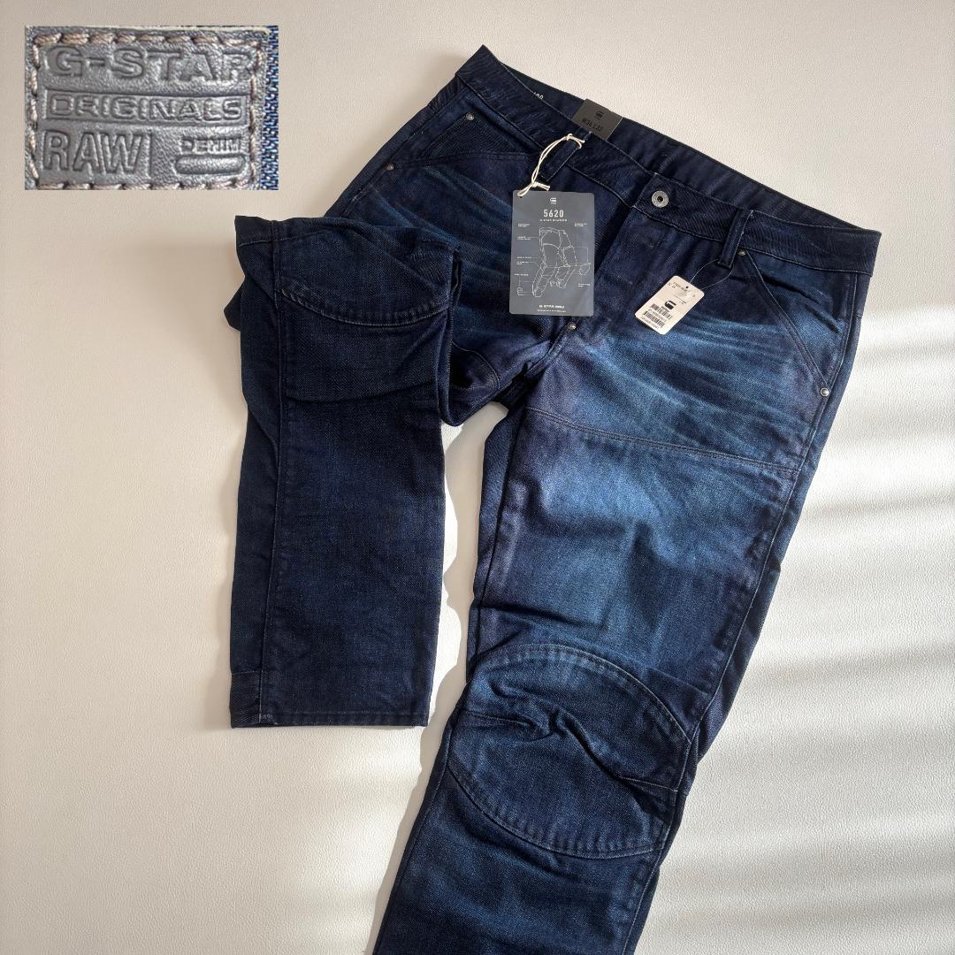 新品 ジースターロゥ デニム 5620 3D SLIM エルウッド XL相当