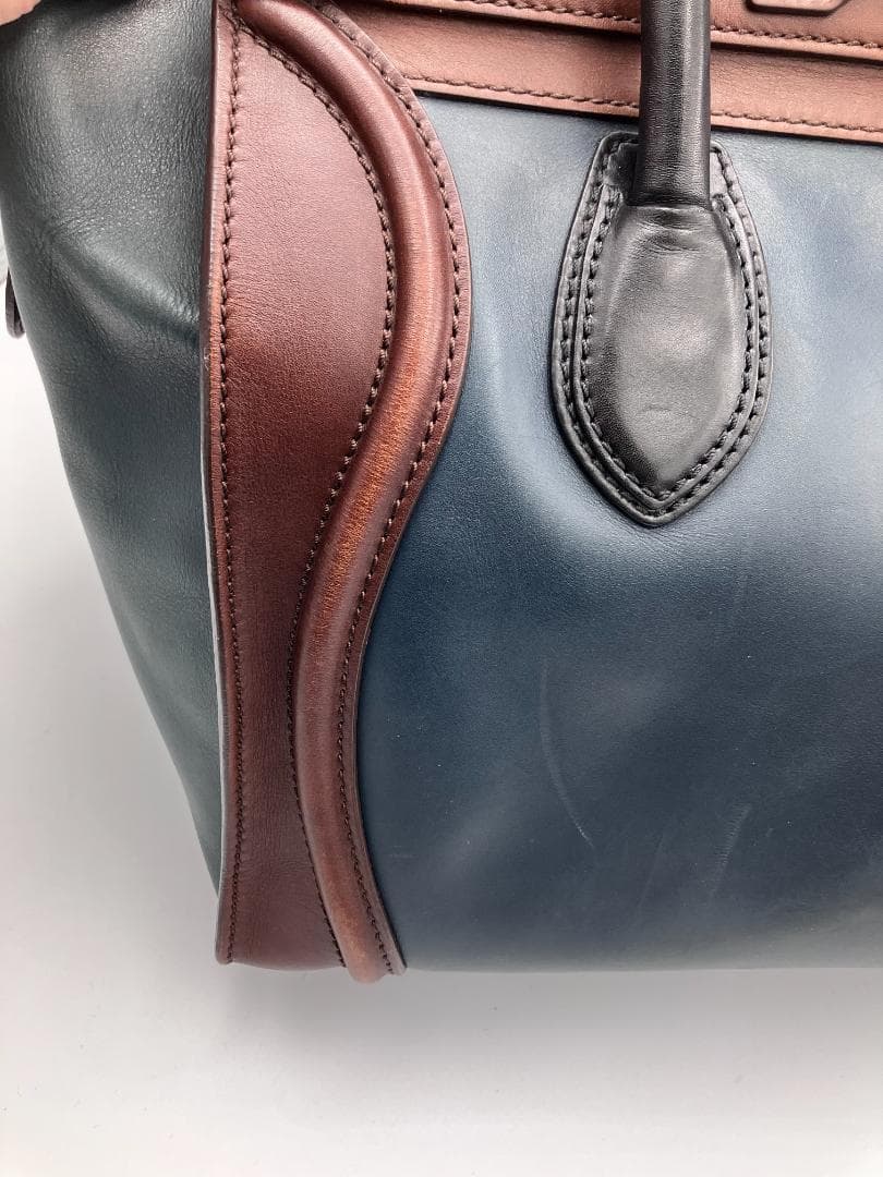 CELINE セリーヌ ラゲージ ミニ ショッパー ハンドバッグ レザー