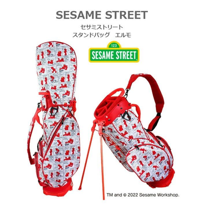SESAME STREET スタンドバッグ エルモ 赤