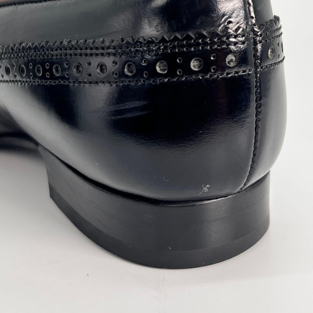 【美品】REGAL 本革 ウイングチップ タッセルローファー パンプス 24cm