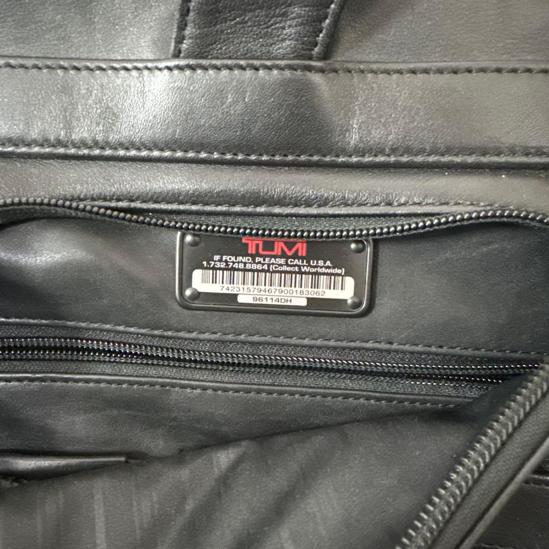 TUMI 2WAY 96114DHオールレザー ビジネスショルダートートバッグ