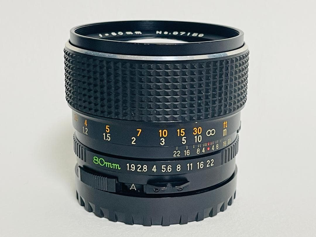 動作良好 MAMIYA マミヤ SEKOR C 80mm F1.9 単焦点レンズ
