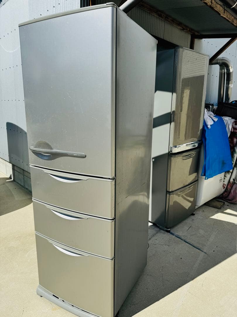 SANYO サンヨー 冷蔵庫 冷凍庫 動作品 大容量 357L 製氷 家庭用