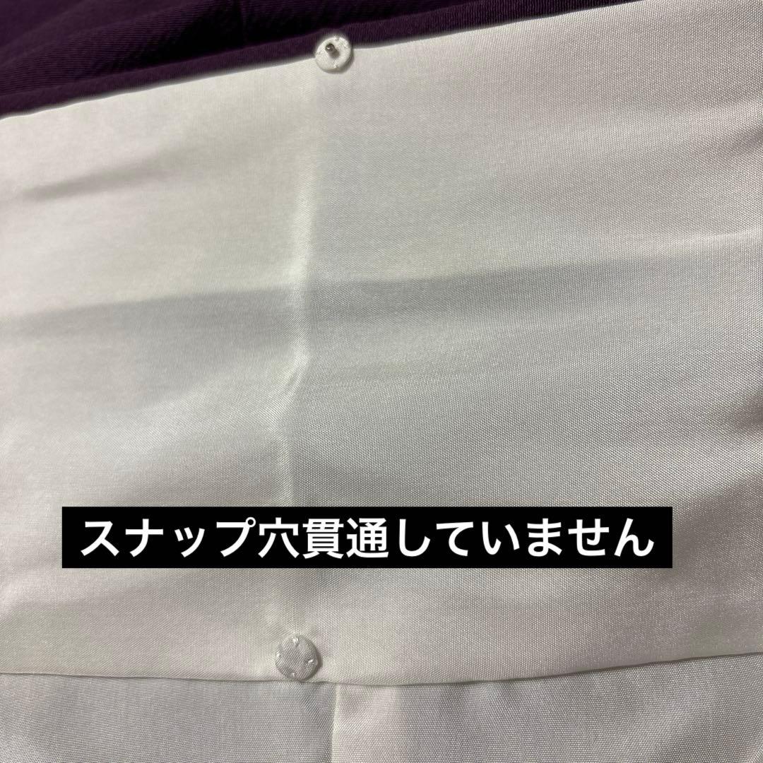 正絹縮緬　小桜、蛍暈し訪問着　 小豆紫【洛楽人工房】トール裄長 未使用　美品