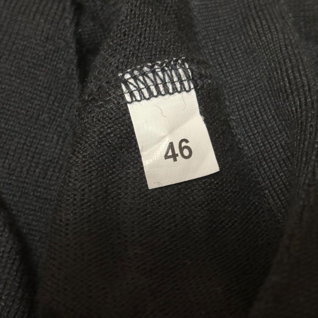 美品✨ グランサッソ ハイゲージニット ウール ベスト ジレ 46 黒