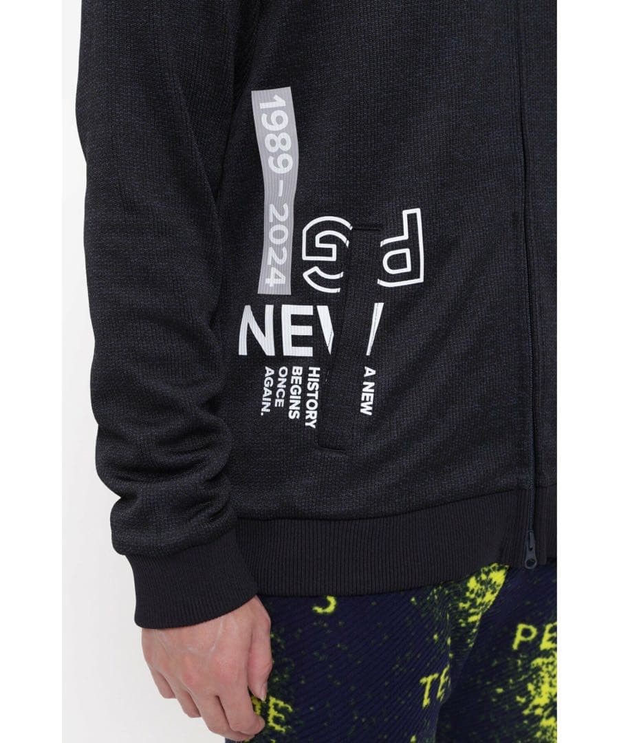 PEARLY GATES セーターメランジフリースフルジップフーディ