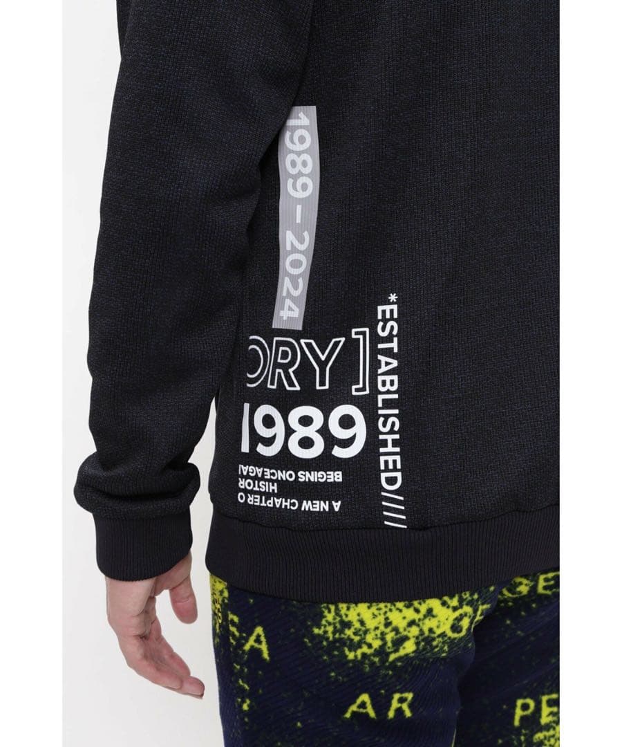 PEARLY GATES セーターメランジフリースフルジップフーディ