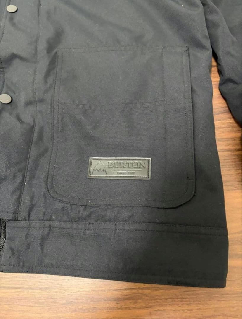 BURTON スノボウェア 男性用Sサイズ 黒 フード付き