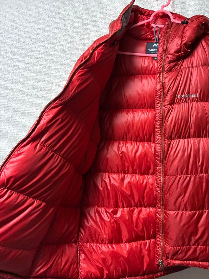 モンベル mont bell アルパイン ダウンパーカー レッド L 廃盤