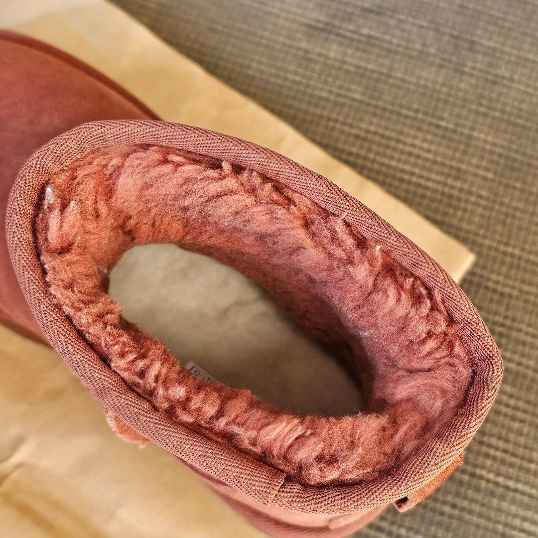 UGG レッド ショートブーツ サイズ6