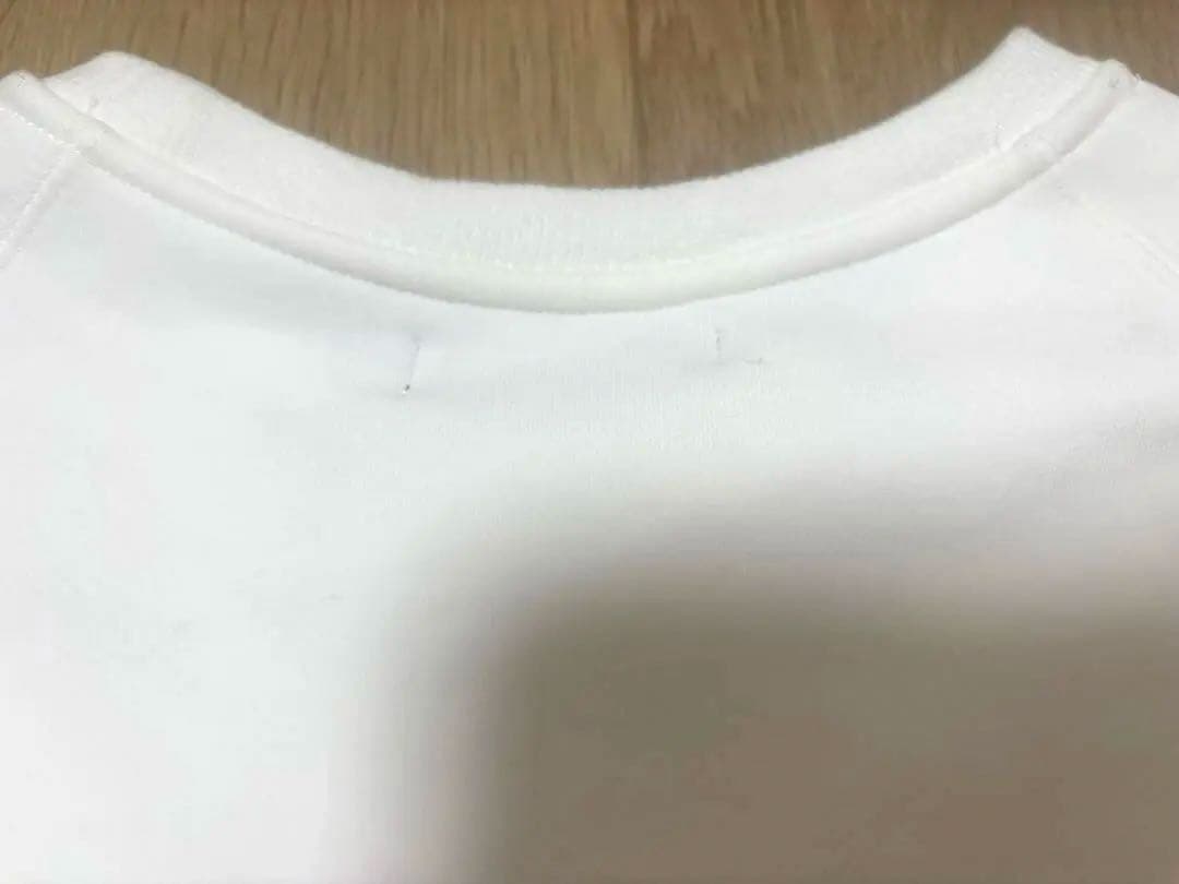 アワーホーム　裏毛素材のクルーネックプルオーバー　オフホワイト