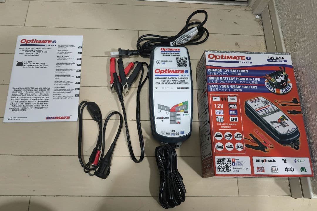 TecMATE OptiMATE６ TM367 バッテリー充電器