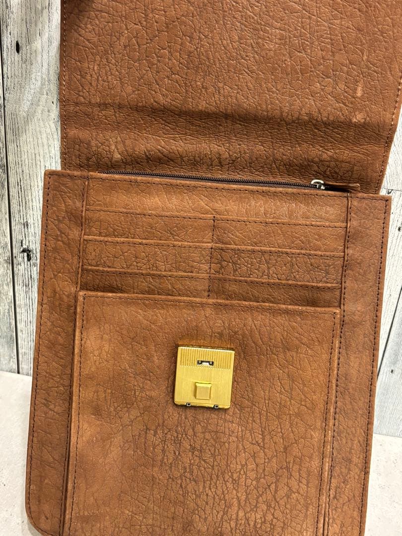 ●希少　ハンティングワールド　象革　ハンドバッグ　エレファントレザー