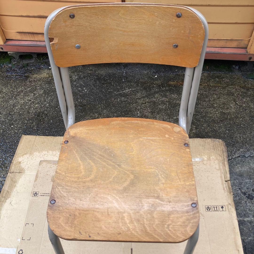 4点セット チトセ 学校 椅子 レトロ CDHK