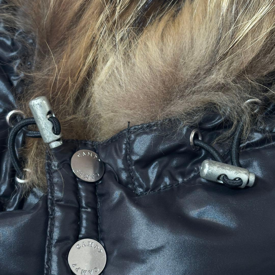 CAMP7 ダウンジャケット M 短丈 Y2K ファー付 お兄系　ギャル男