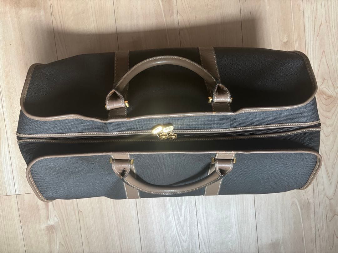 【dunhill ダンヒル】大型 ボストンバッグ★PVC×レザー★