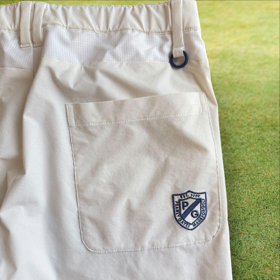 パーリーゲイツ　ジョガーパンツ　L〜XL相当 白　ホワイト　美品　5 パンツ