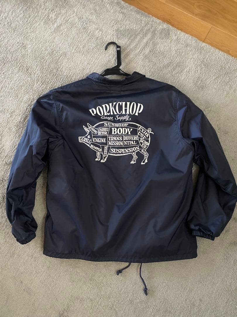 PORK CHOP ネイビー ナイロンジャケット M