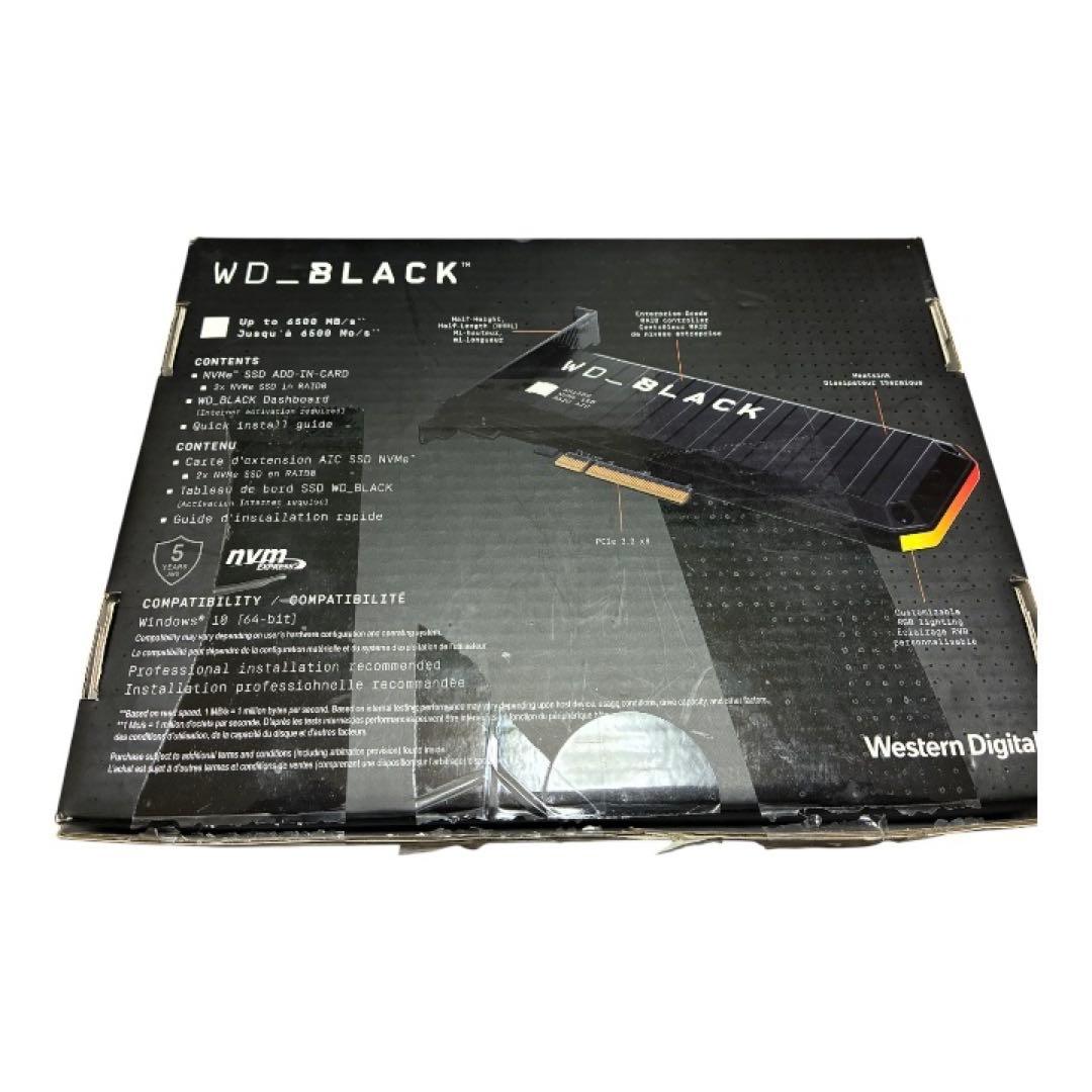内蔵型SSD WD_BLACK AN1500 NVMe SSD Add-in-Card 1TB
