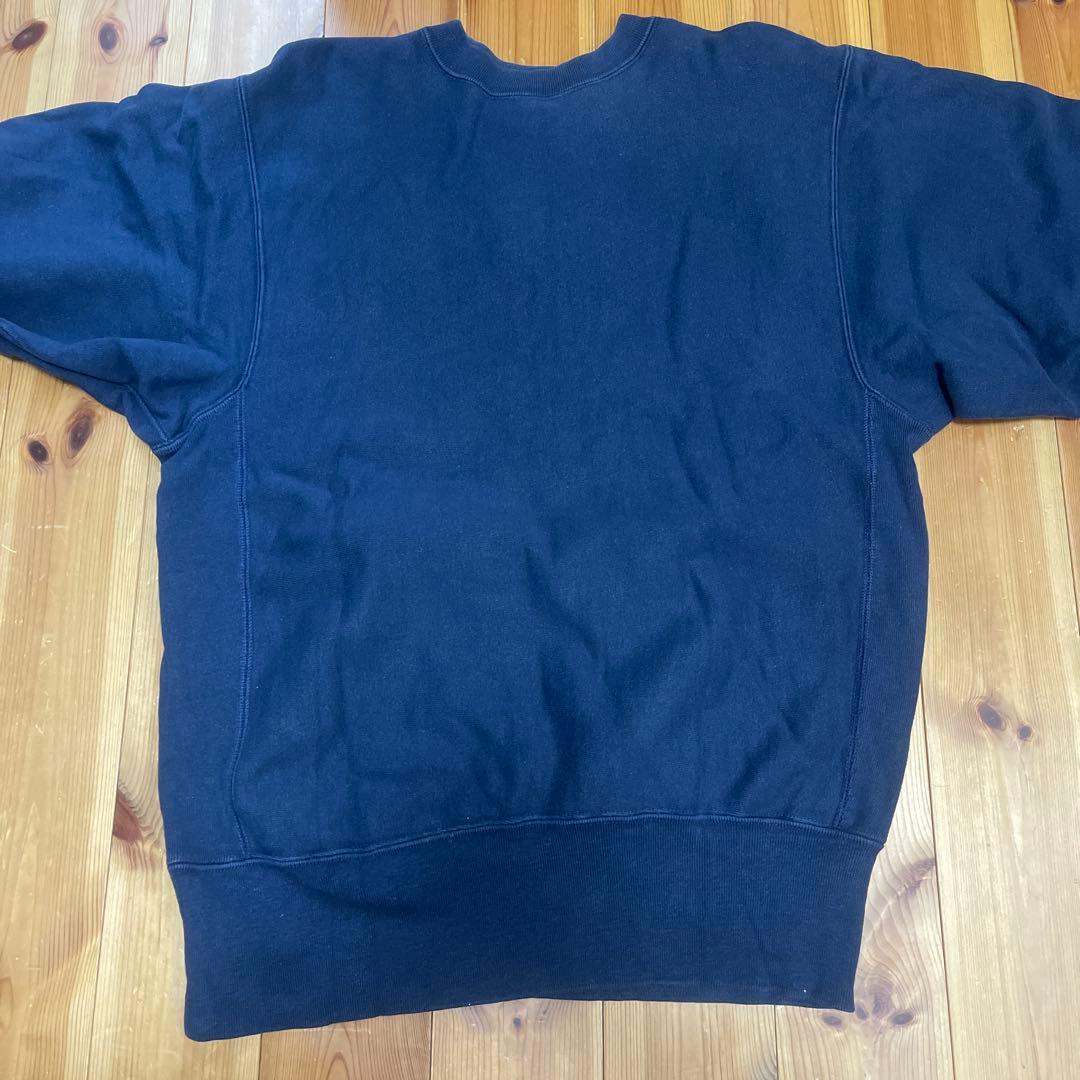 【24時までY】80's revers weave トリコタグ　ネイビー