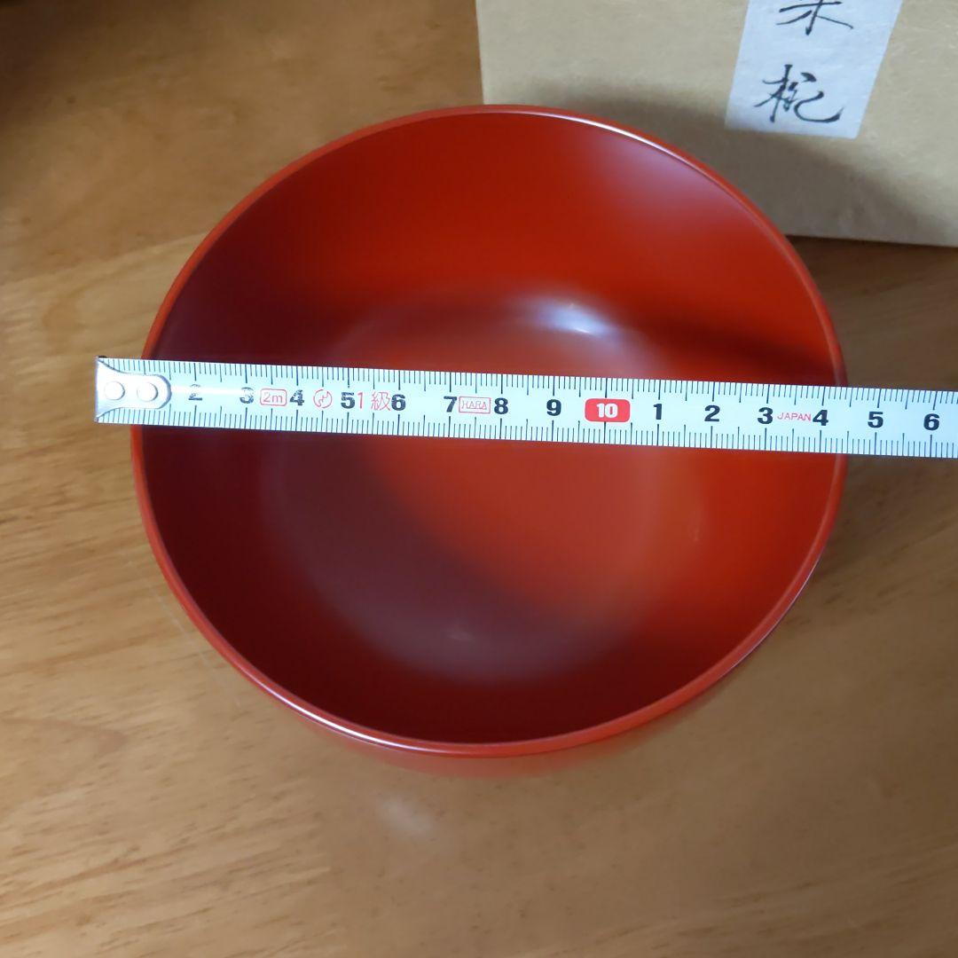 佐藤阡朗作　大朱椀　４客　希少