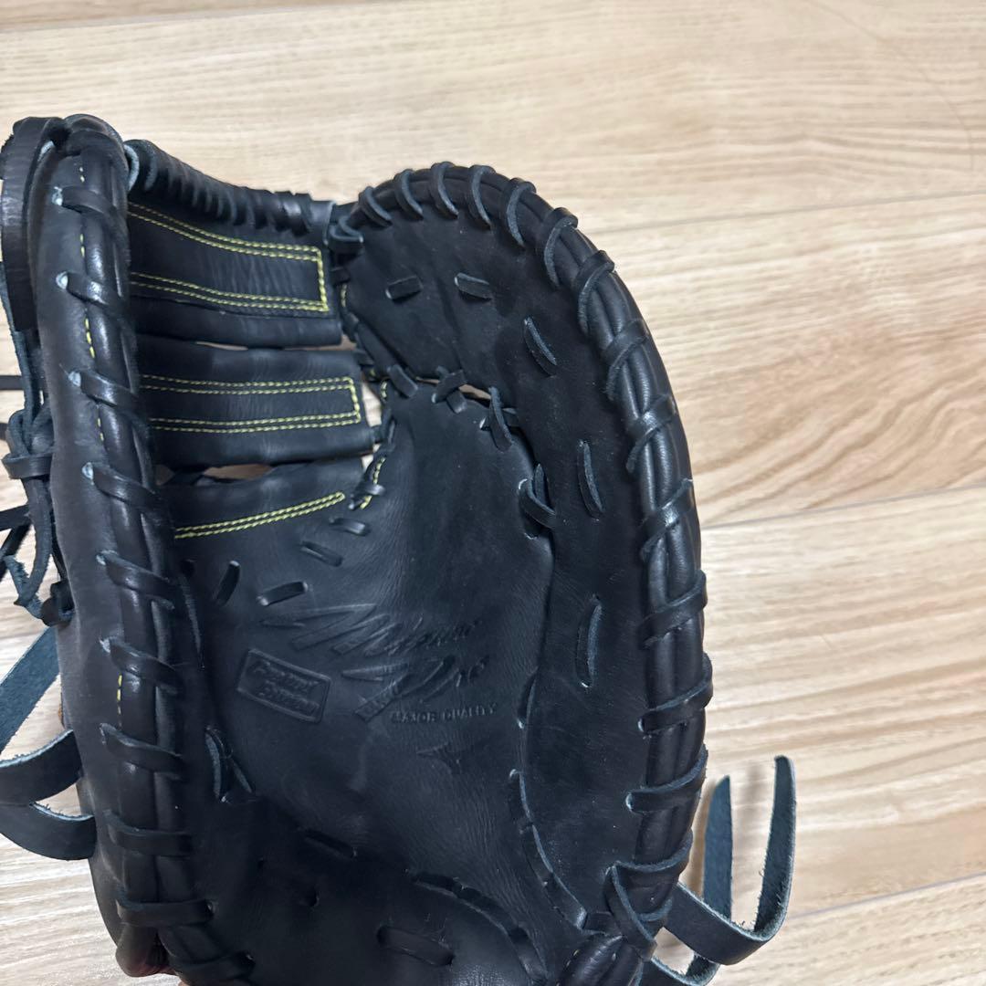 【山川モデル】ミズノプロ軟式ファーストミット黒新品クラフトエディション