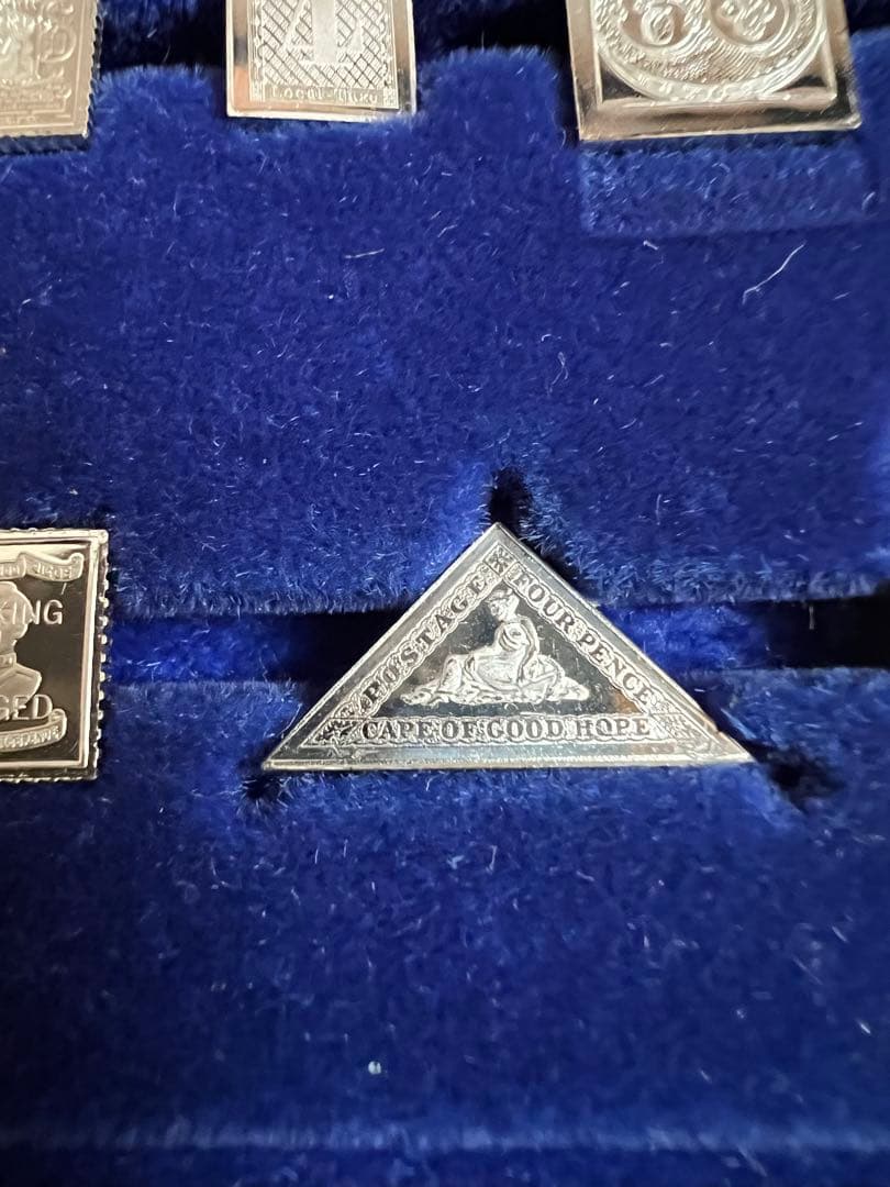 【認定書・説明書付】最終値下　世界の偉大な切手　100選　銀製切手シルバー925