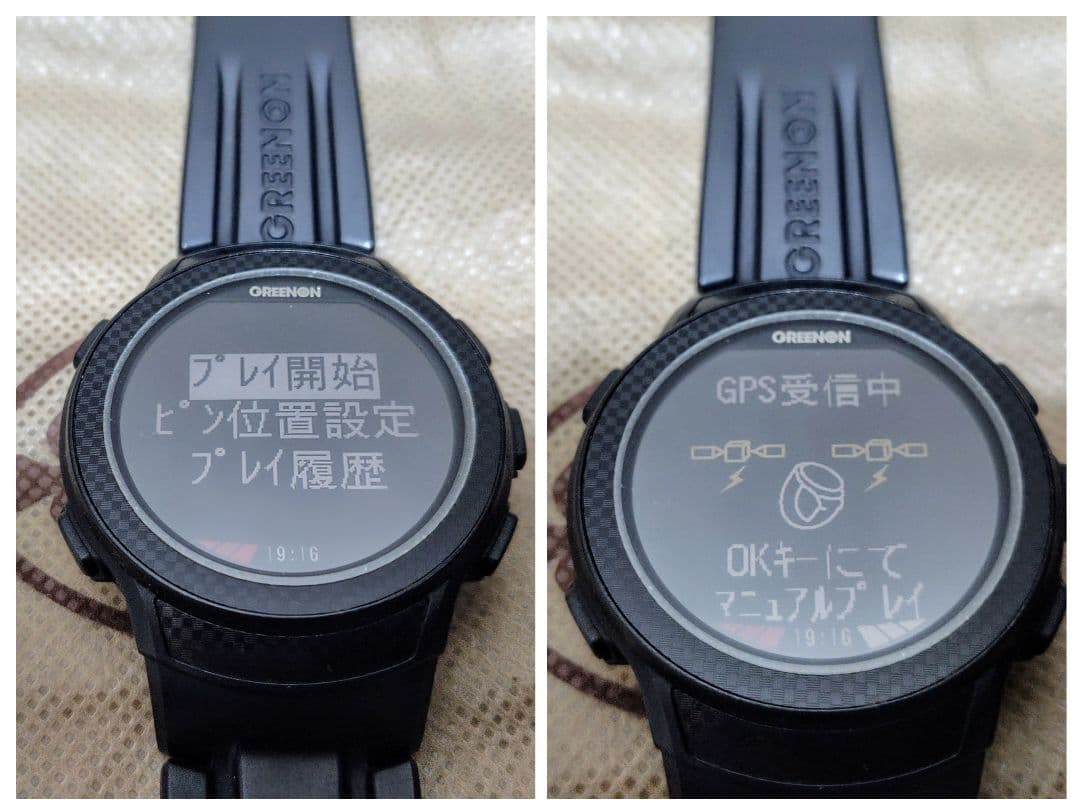 GREENON A1 ブラック ゴルフウォッチGPS 保護フィルム付