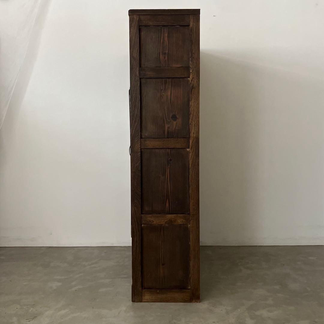 レトロ　アンティーク　古道具　古家具　本棚　食器棚　ガラス棚　キャビネット