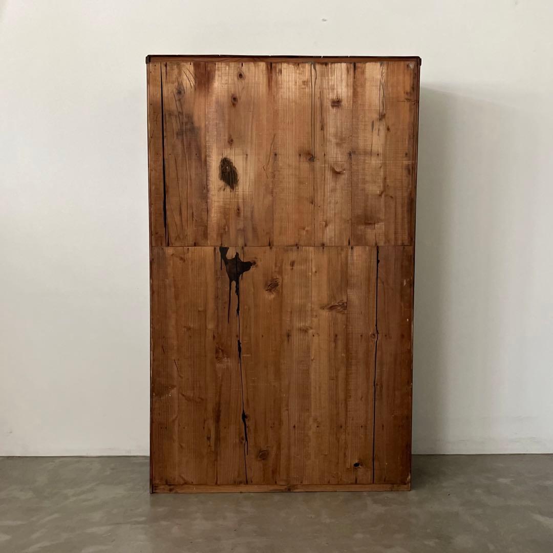 レトロ　アンティーク　古道具　古家具　本棚　食器棚　ガラス棚　キャビネット