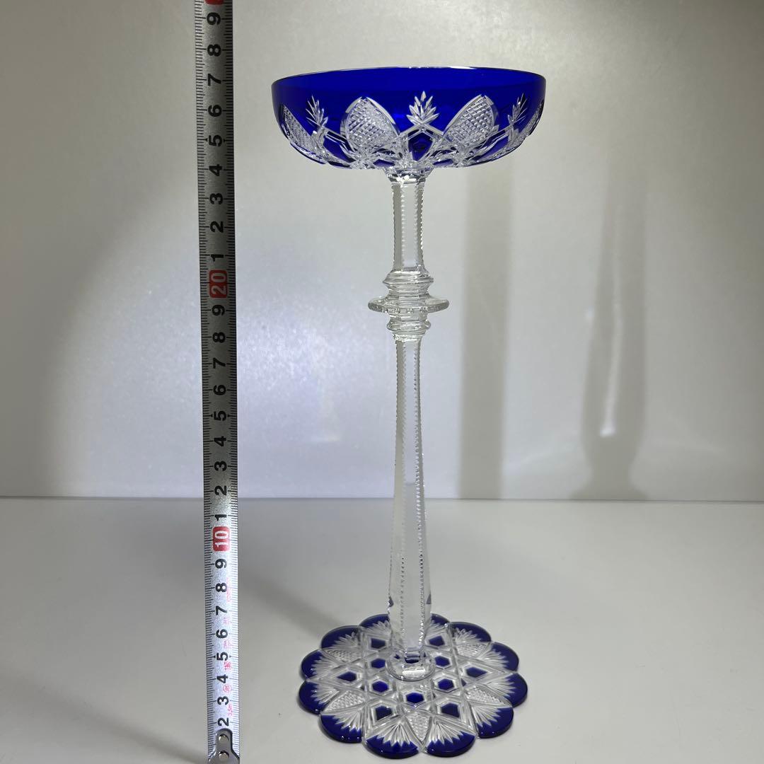 バカラ最高級シリーズ　ツァーシャンパンクープ　共箱　高さ27.3㎝