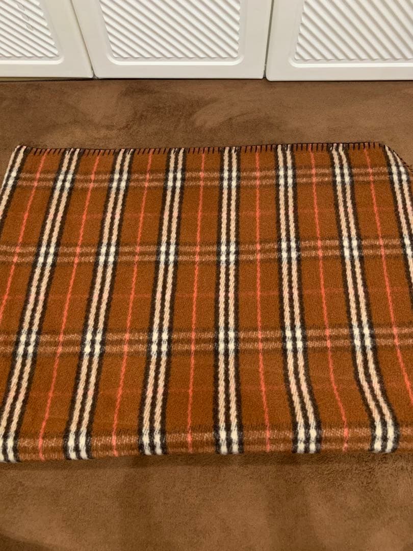 【美品】 BURBERRY ウール ブランケット ハーフケット ノバチェック