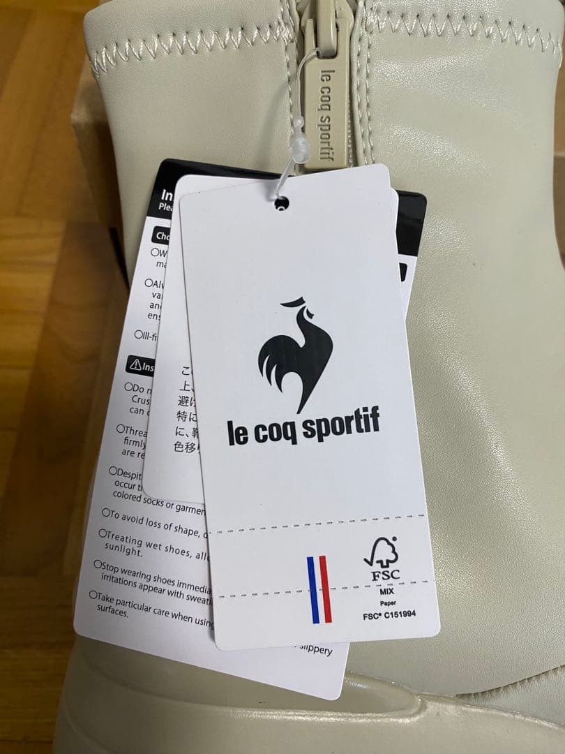 le coq sportif 防水防寒ブーツ　アンジェⅡ ミルクベージュ