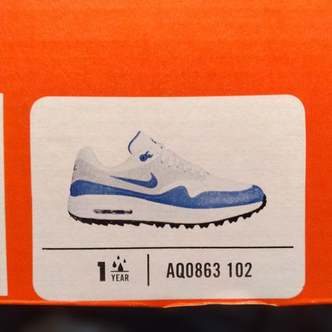 NikeAirMax ゴルフシューズ ホワイト/ブルー　AQ0863102　レア