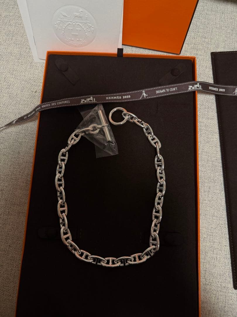HERMES新品　シェーヌダンクル　アンカーチェーン　ネクレス