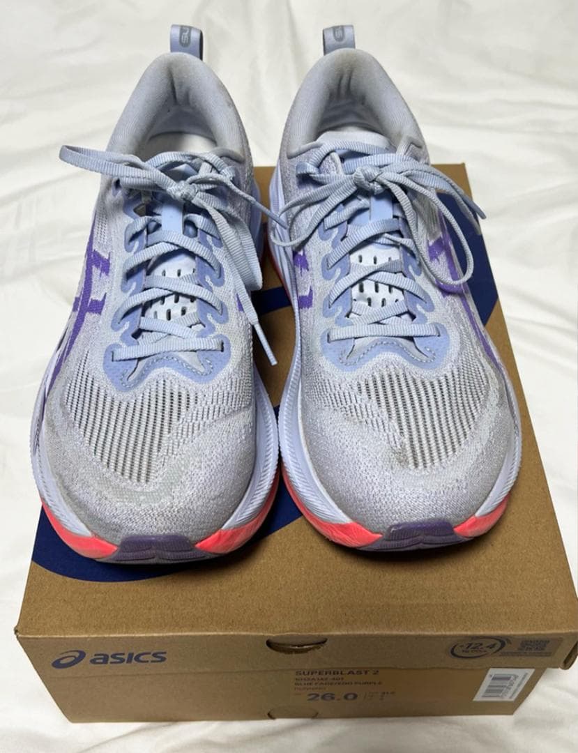 ASICS SUPERBLAST 2 26cm ブルーフェード／エドパープル