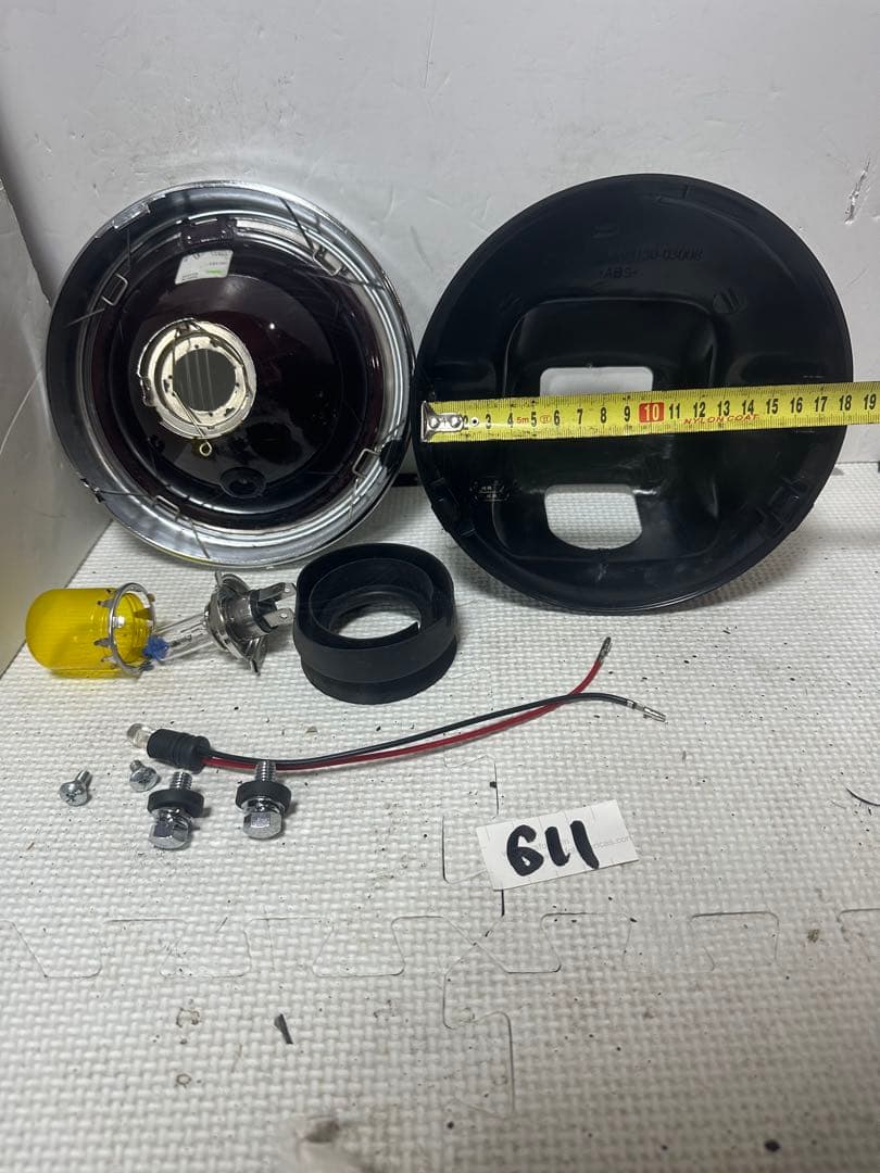 新品/当時物シビエスーパーオスカー凹みレンズ付きヘッドライトASSYマーシャル