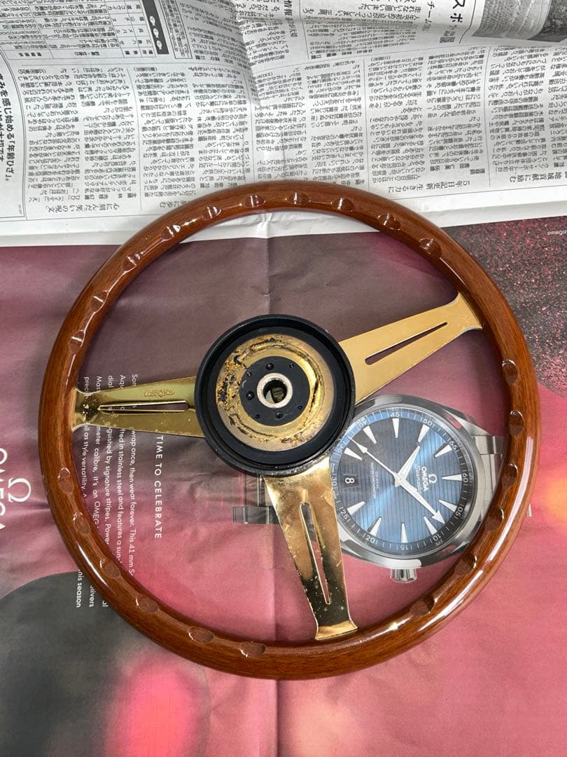 【希少品】NARDI トルク ステアリングホイール　ゴールド