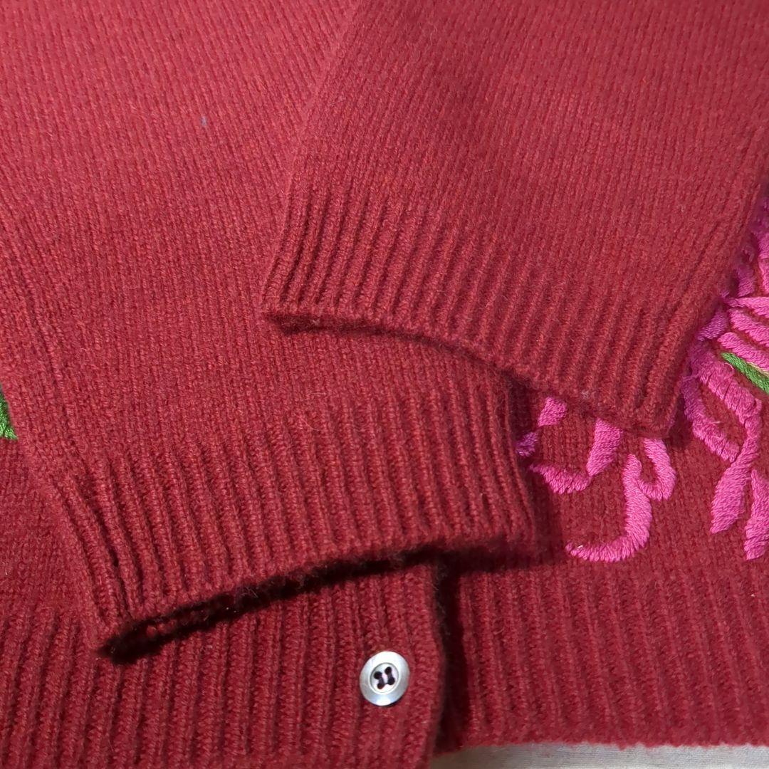 KEITA MARUYAMA ケイタマルヤマ 刺繍 カーディガン 90's ラム