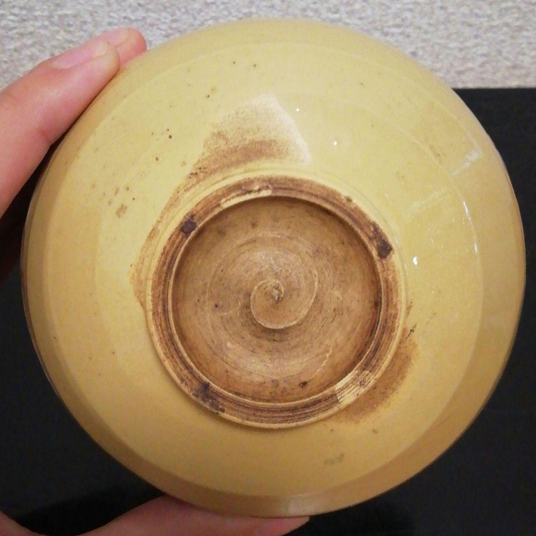 八代　土屋雲善作　布志名焼　大根図　茶碗　共箱　茶道具