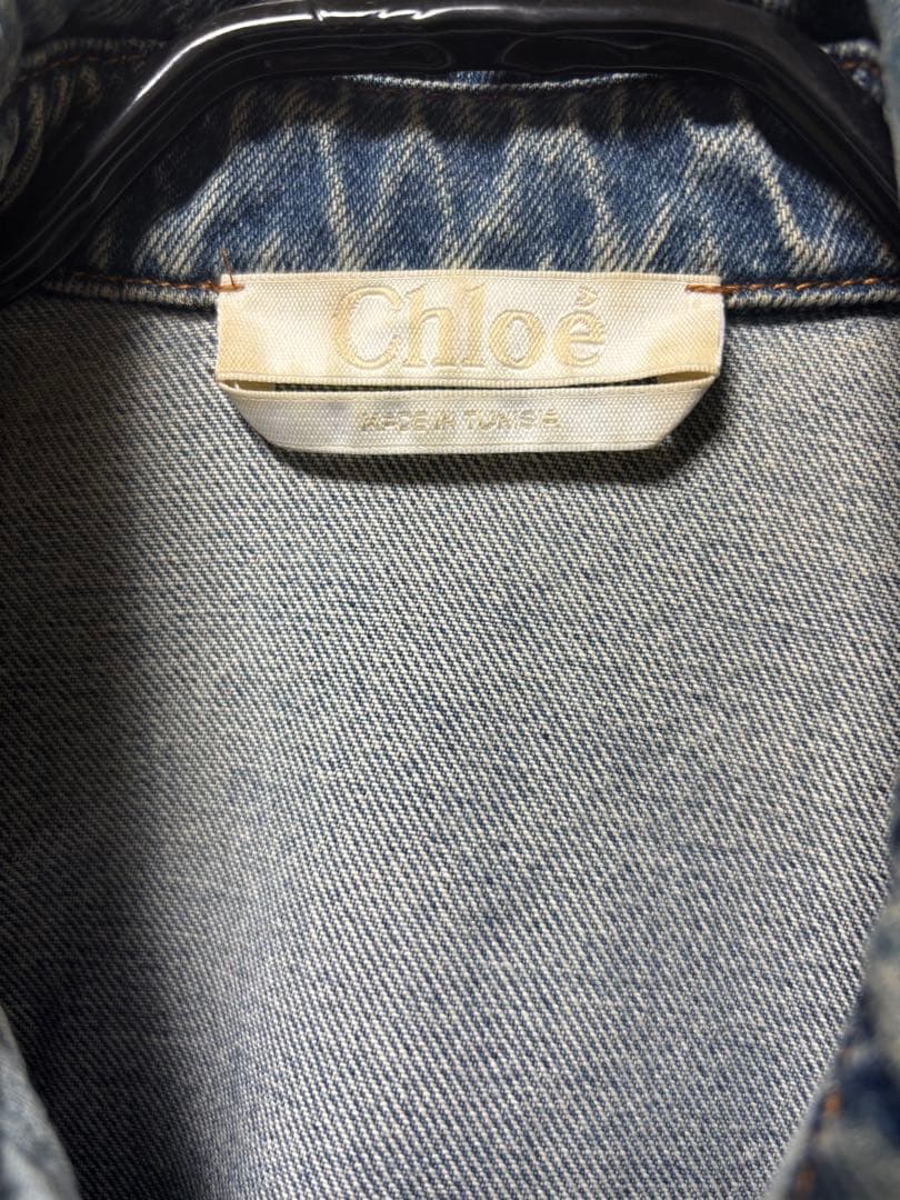 Chloé リボン付きデニムシャツ
