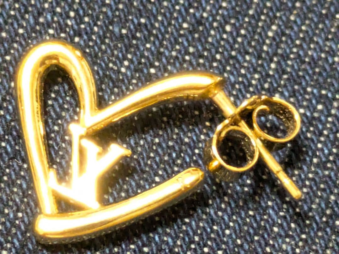 【片耳のみ】ルイヴィトン ブックル ドレイユ ハート フォーリンラブ ピアス