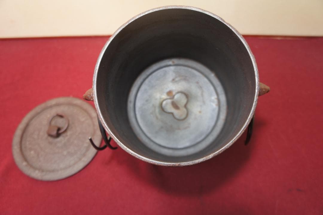 専用☆ 国宝 敬典作 雲竜釜 雲龍釜 皆口筒釜 釜鐶 桐箱 紙箱 送料込み