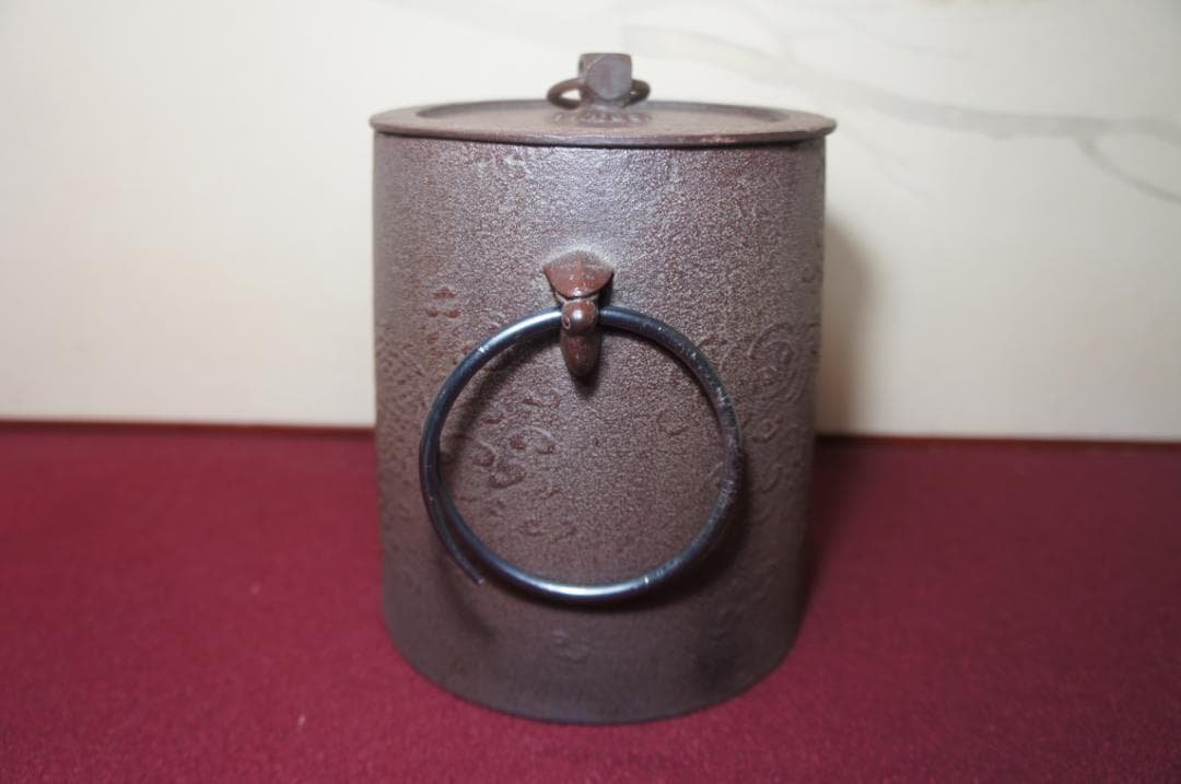 専用☆ 国宝 敬典作 雲竜釜 雲龍釜 皆口筒釜 釜鐶 桐箱 紙箱 送料込み